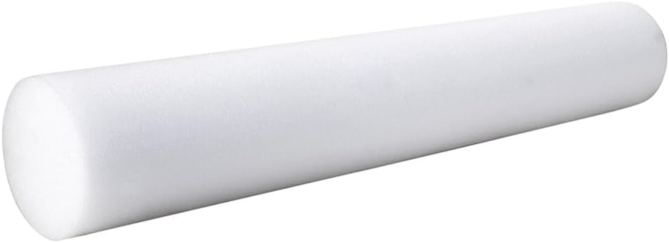 Foam Roller, Full Round 36 in x 6 in. – Lightweight & Durable for Flexibility, Strehening & Rehab – High-Density for Muscle Reeducation, Spinal Stabilization & Pressure Relief