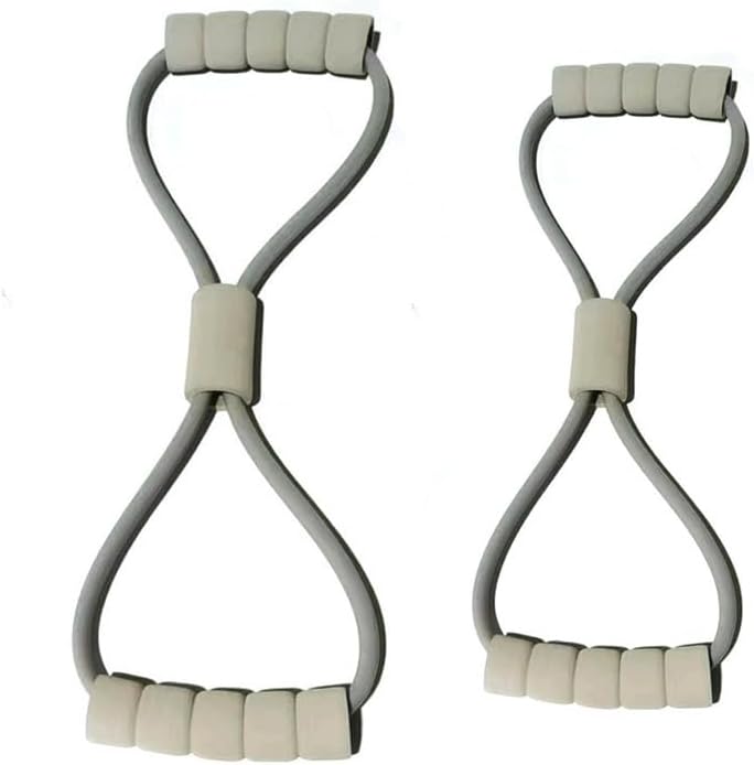 Figure 8 Resistance Band Set - 25lb & 38lb Dual-Level Training for Full-Body Workouts
