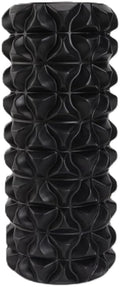 High-Density Foam Roller for Recovery and Relaxation, Muscle Massage and Myofascial Trigger Point Release, Relieves Muscle Pain, Improves Mobility (Black)