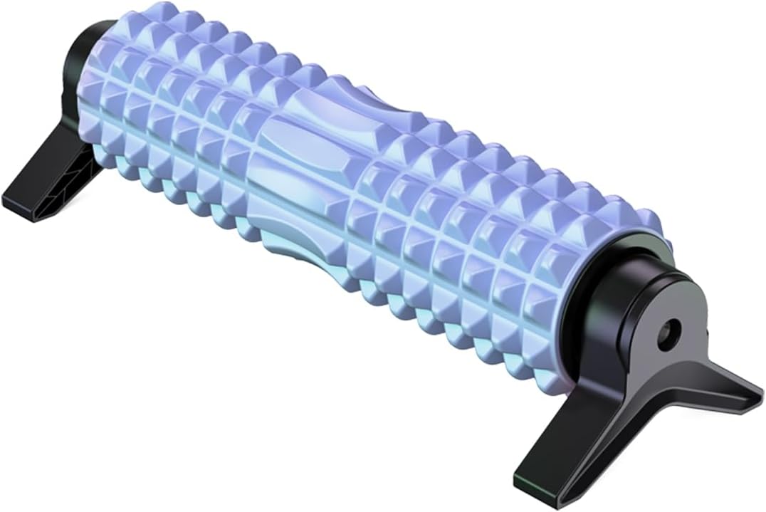 New Upgrade Bracket Foam Roller, 21 Inch Firm Deep Tissue Muscle Mass for Back Leg Pain & Sore Muscles (Blue)