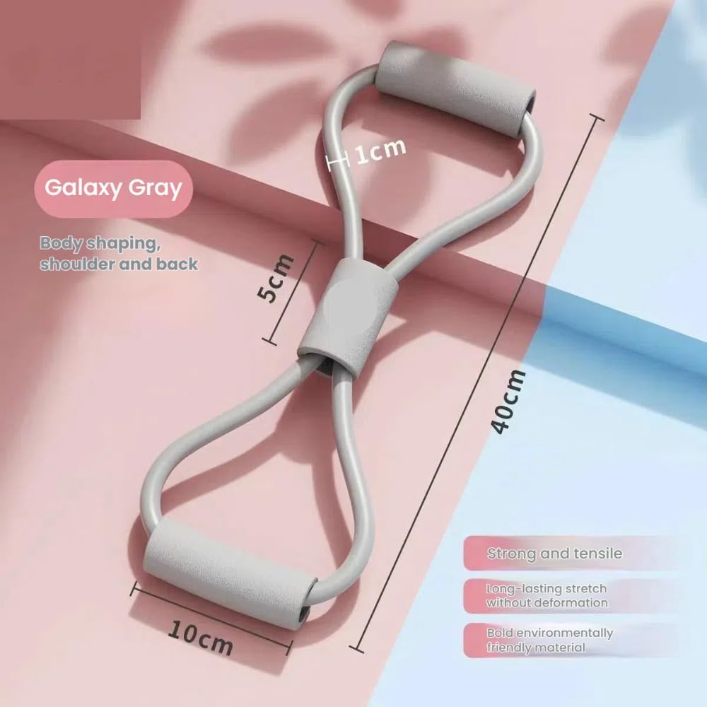Figure 8 Resistance Band Set - 25lb & 38lb Dual-Level Training for Full-Body Workouts