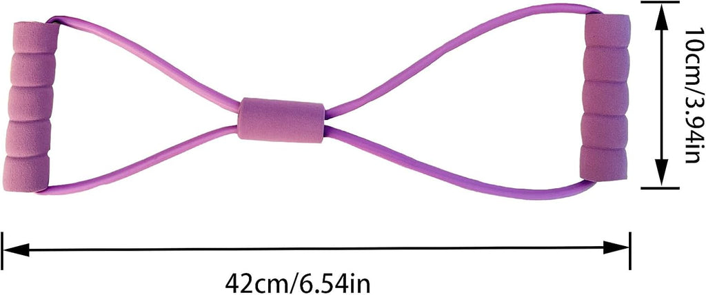 Figure 8 Stretch Fitness Strap for Full-Body Workouts,Exercise Bands for Back,Resistance Bands,Figure 8 Exercise Bands for Women Men