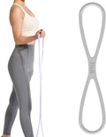 Figure 8 Exercise Bands for Women Men, 8 Shaped Rubber Band with Handles for Full-Body Workouts, Strength Training, Chest Expander, Yoga Gym for Beginners