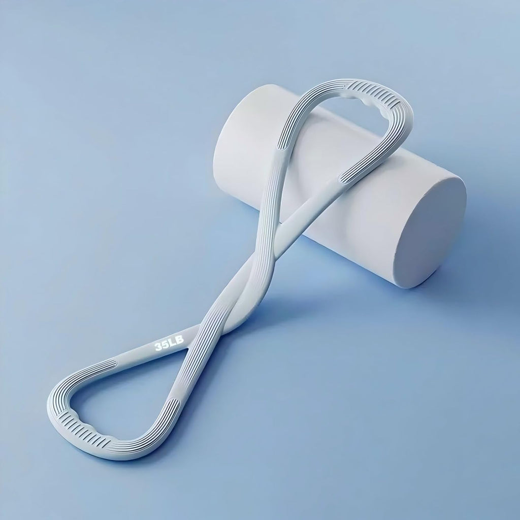 2025 Upgraded Figure 8 Resistance Band for Yoga Training, Shoulder Back Arm Exercise Bands, 2 Resistance Levels for 25 35lb for Available for Both Men and Women