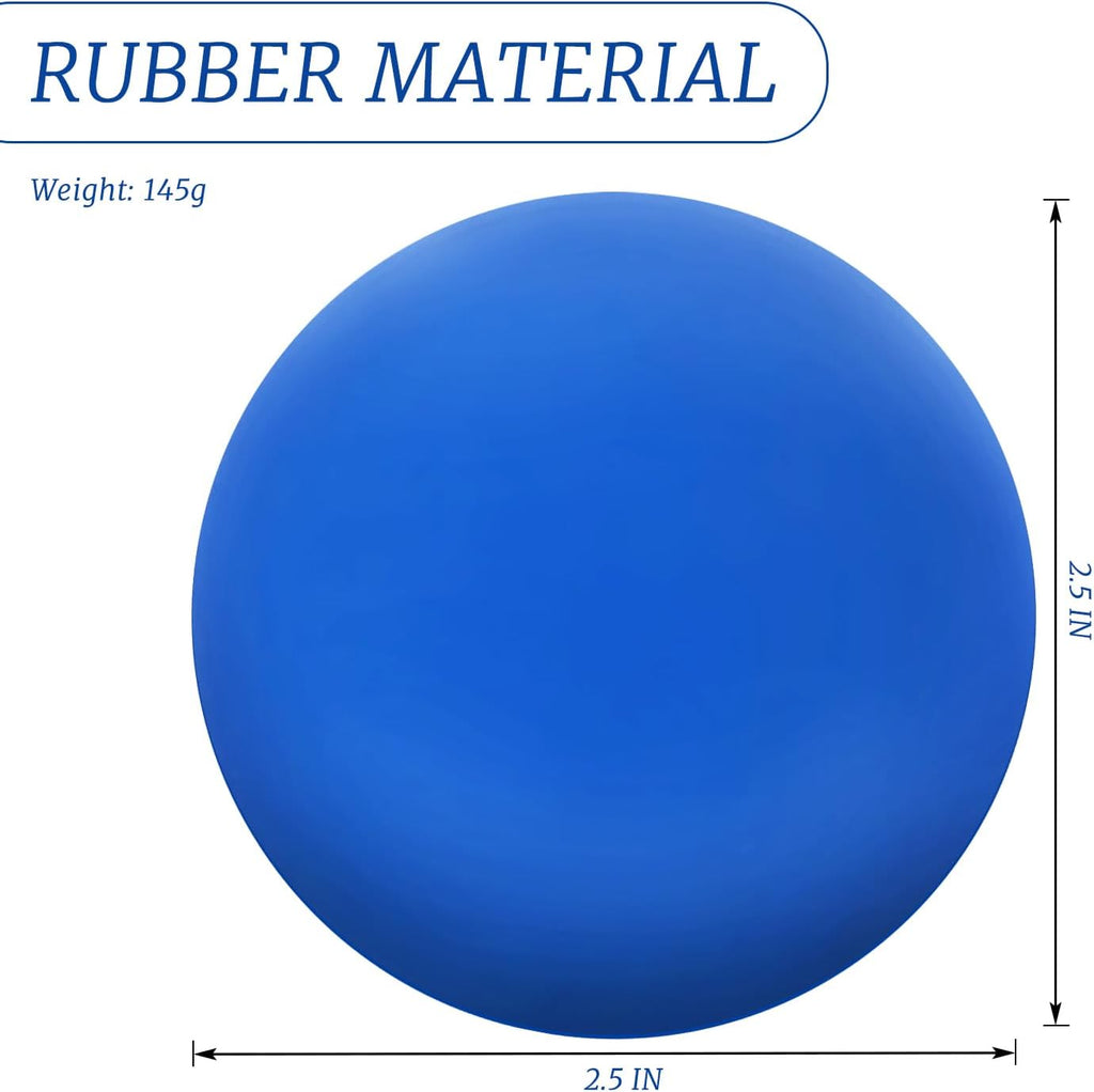 Massage Ball for Foot & Back, 2.5 Inch Rubber Trigger Point Therapy Ball - Myofascial Release Tool for Yoga, Plantar Fasciitis Relief, Muscle Relaxation Hand Massager