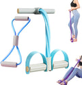 Resistance Bands,  Gentle Fit Resistance Band,   Band, Elastic Foot Pedal Resistance Band 6 Tube with Figure 8 Band, Full Body Exercise Equipment for Workou