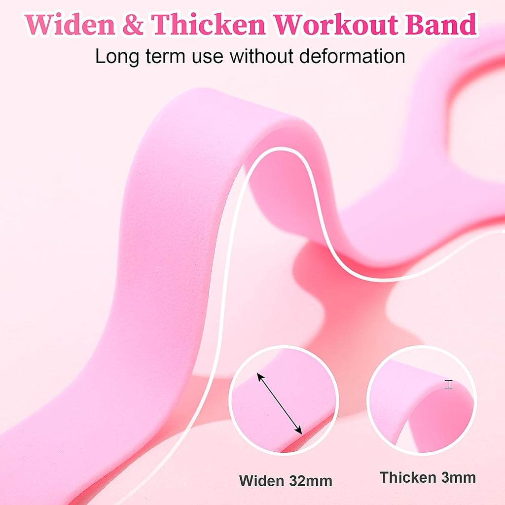 12 Pcs Figure 8 Fitness Resistance Band Bulk Exercise Elastic Bands Upper Body Workout Equipment for Yoga Pilates Stretching Home Gym Workout Shoulder Back Foot Leg Hand Stretcher Arm Exerciser