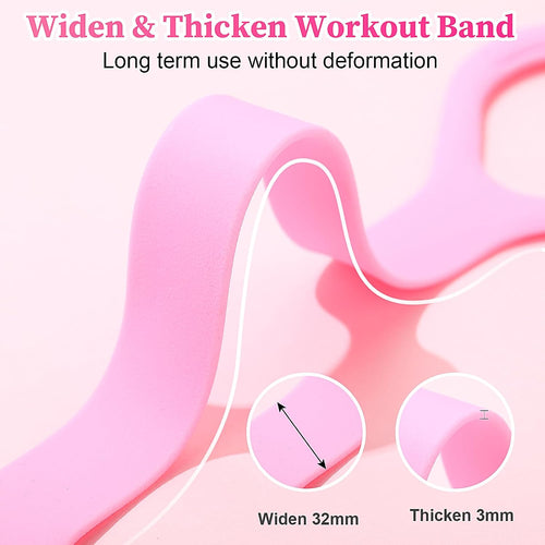 12 Pcs Figure 8 Fitness Resistance Band Bulk Exercise Elastic Bands Upper Body Workout Equipment for Yoga Pilates Stretching Home Gym Workout Shoulder Back Foot Leg Hand Stretcher Arm Exerciser