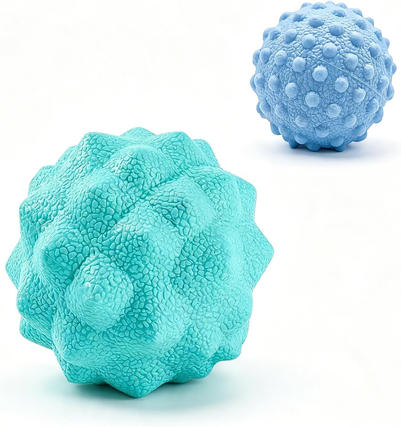Foot Massage Ball Set for Plantar Fasciitis Relief, 2 Pack (Basic & Enhanced)