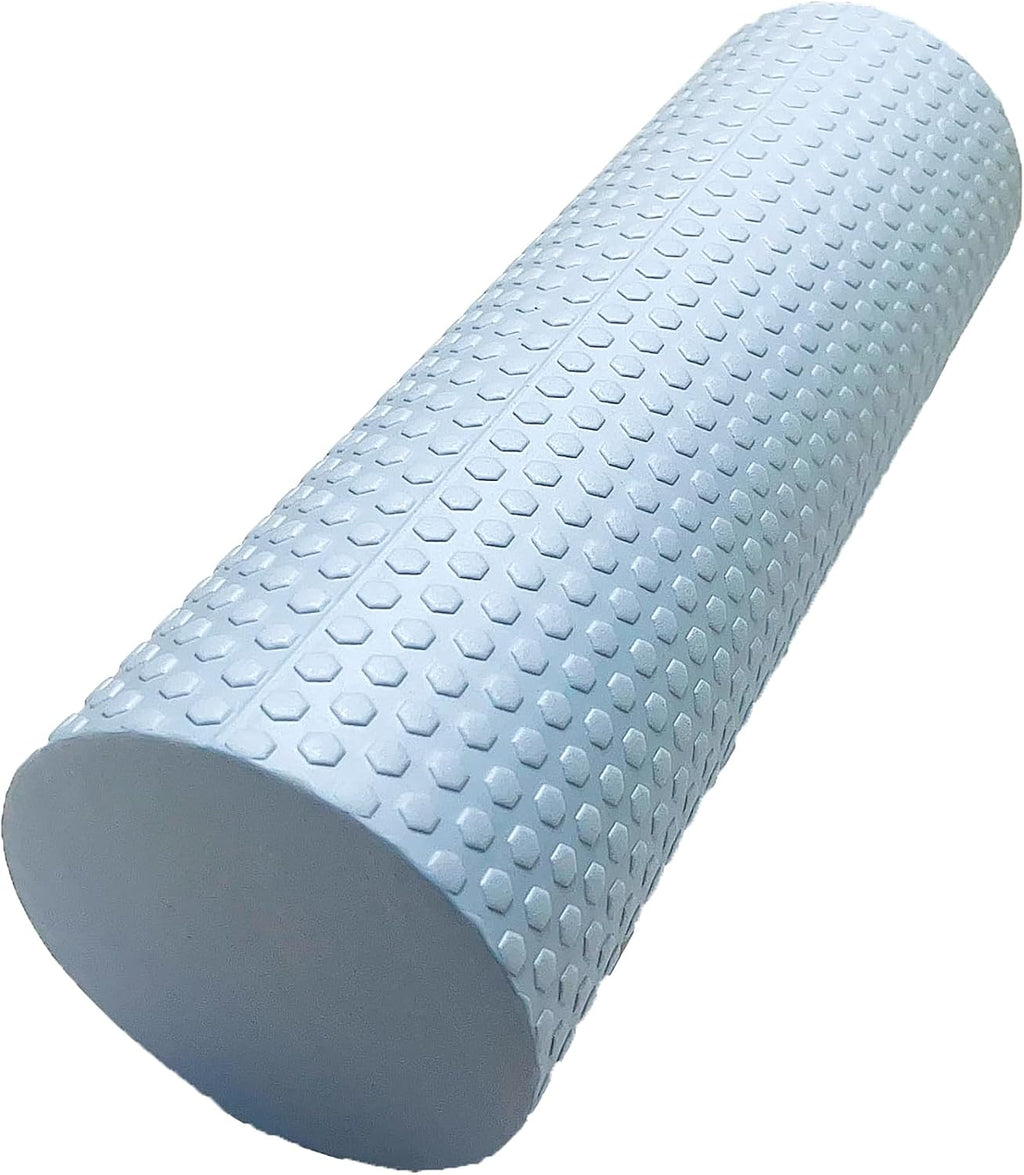 Massage Roller, Recovery Foam Roller, Medium Density Light Blue Trigger Point Massage Roller for Deep Tissue Excercise, Physical Therapy, Muscle Restoration, 12" X 4" Round