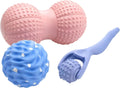 Massage Ball Set Peanut Ball 3.35"Fascia Ball for Foot Handle Ball for Back
