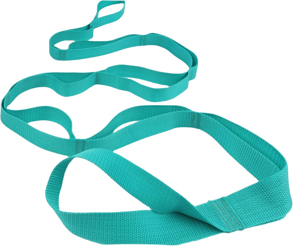 Stretching Strap Yoga Strap Physical Therapy for Home Workout, Exercise, Pilates and Gymnastics, 10 Loops Non-Elastic Stretch Bands with Aesthetic Packaging for Women & Men