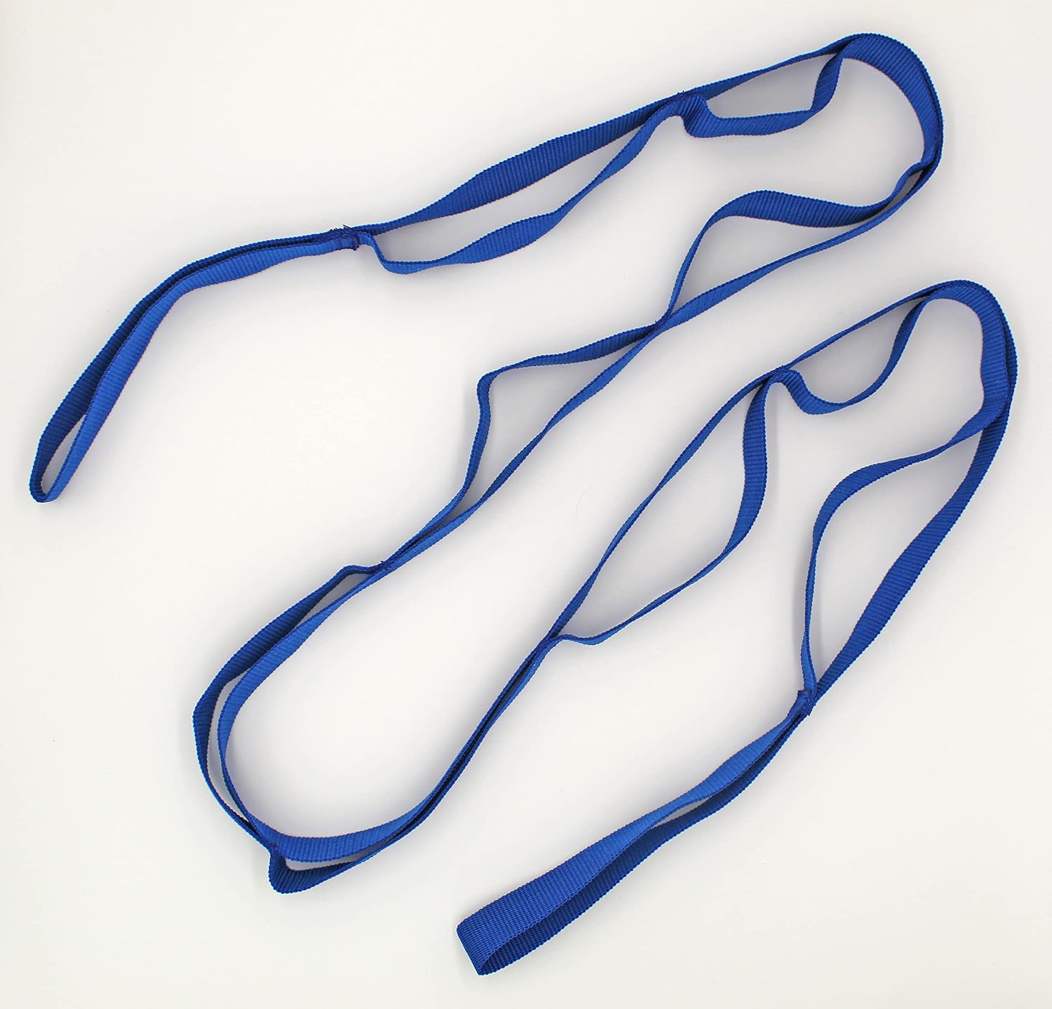 Static Stretch Strap | | Perfect for Yoga, Pilates, and Physical Therapy | Flexibility and Range of Motion Tool | Blue