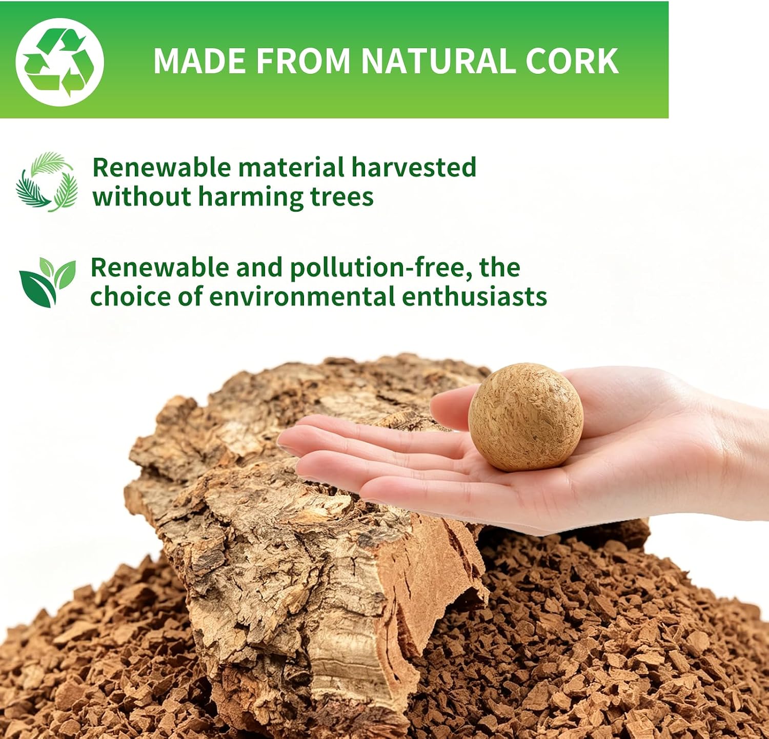 Cork Massage Ball -Trigger Point Ball for Fascia and Myofascial Release