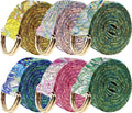 6 Packs Yoga Strap for Stretching Yoga Belt Adjustable Straps for Non Elastic Stretching Strap Exercise Straps for Pilates